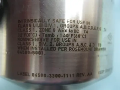 USED Rosemount 4500G22C11AA2AF1I5M5Q4Q8