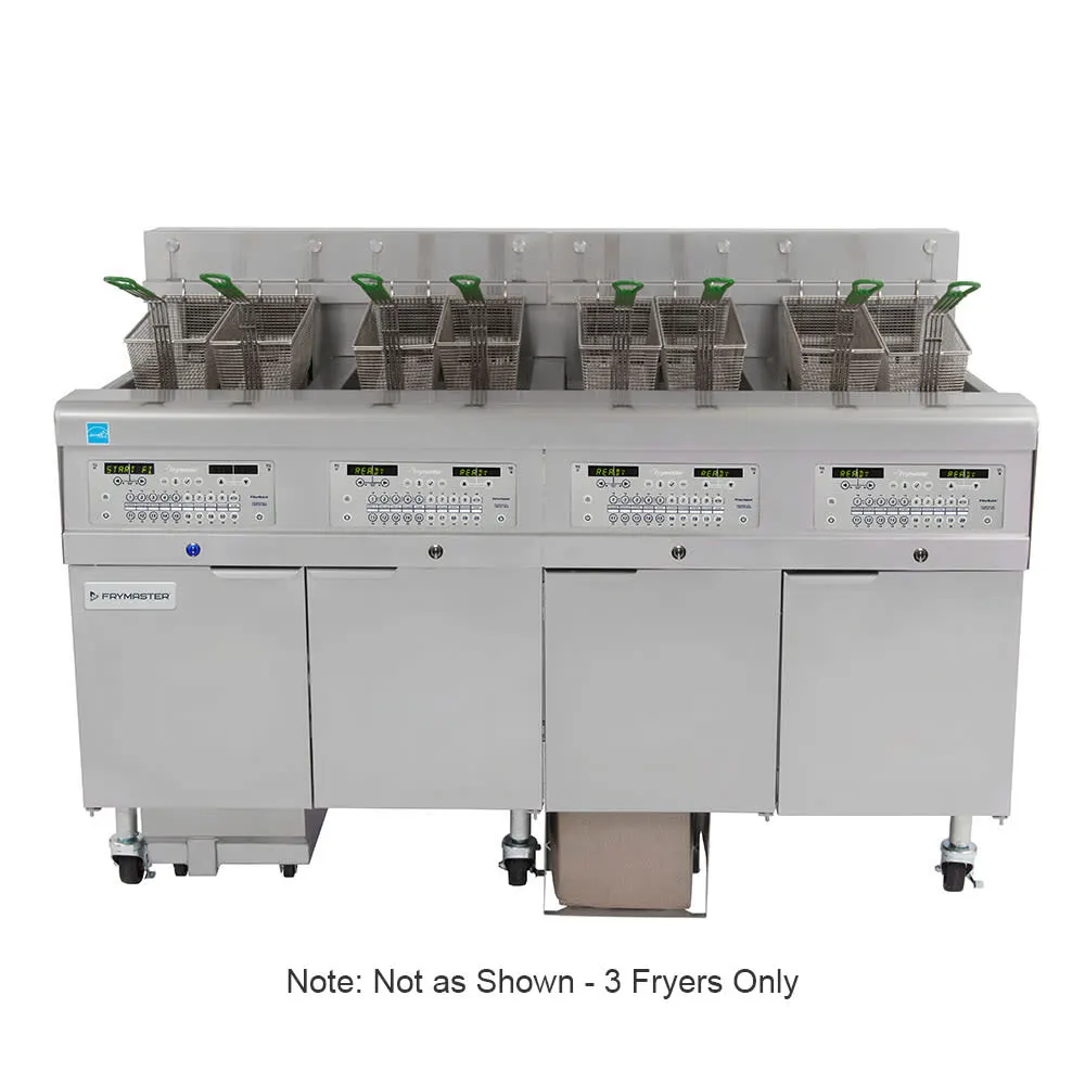 Frymaster 3FQE30U Electric Fryer - (3) 30 Lb Vats, Floor Model, 208v/3ph