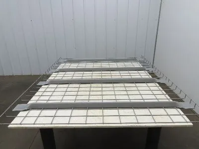 New Pallet Rack Wire Deck 48x58" Waterfall 4 Flared Channel Racking 3000lb Mesh