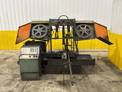 15" X 17" WF WELLS MODEL #F-15 TWIN POST HORIZONTAL BANDSAW: STOCK #23668