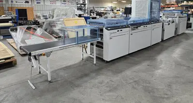 USED 2015 HUNKELER ROLL TO SHEET 22” WIDE CONVERSION LINE
