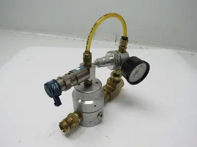 Monnier 118-1000-4 Pressure Regulator W/111-3001-2 & Nuair NA3139 W/Gauge