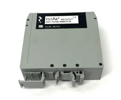 USED TELEMATIC FILTAR POWER LINE FILTER/SUPPRESSOR 10A SINGLE-PHASE DIN RAIL