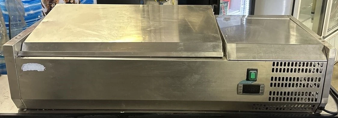 174-0046 36” Countertop Self Contained Prep Unit Pan Rail