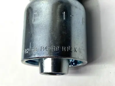 USED PARKER CRIMP STYLE HYDRAULIC HOSE FITTING 3/4" PORT 3/4" HOSE I.D.