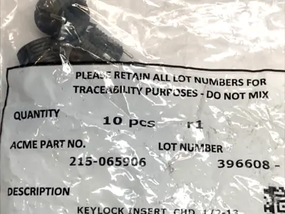 NEW ACME KEYLOCKING THREADED INSERT 1/2-13 ID 3/4-16 OD PKG OF 10