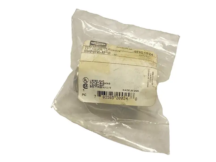 New | in-Stock Hubbell Kellems Aluminum Cord Connector 1/2" Hub Size .5-.63" Electrical Fittings Michigan US | Maverick Industrial Sales #1391772