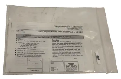 NEW GE FANUC IC697PWR711N POWER SUPPLY ADAPTER PROGRAMMABLE CONTROLLER