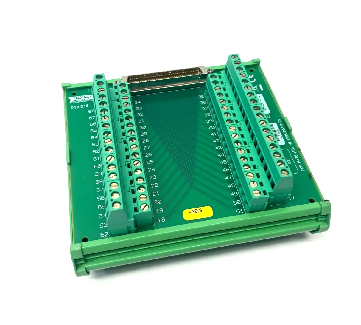 USED NATIONAL INSTRUMENTS 68-PIN FEMALE SCSI TO 68-PIN SCREW TERMINAL BOARD