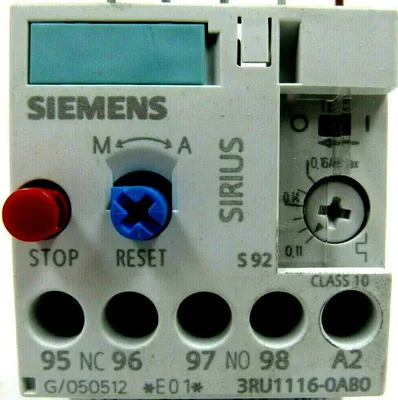 NEW SIEMENS 3RU1116-0AB0 OVERLOAD RELAY 3RU11160AB0