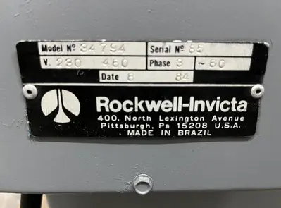 Rockwell/ Invicta Sliding Table Saw Model#RE-35