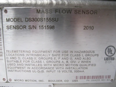 NEW Micro Motion DS300 S155SU