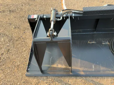 New JCT 84” Grapple Bucket Skid Steer Attachment, Universal Quick Attach, two hydraulic grapple arms...