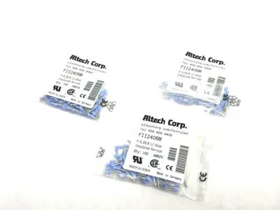 New | in-Stock Altech Insulated Crimp Ferrule 24AWG/0.25sqmm 100-PACK, LOT OF 3 Electrical Fittings Michigan US | Maverick Industrial Sales #1390896