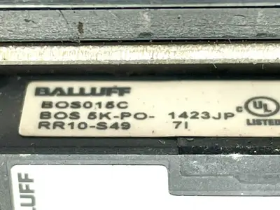BOS 5K-PO-RR10-S49 | Balluff  Retroreflective Sensor BOS015C w/ P45A Reflector - Used