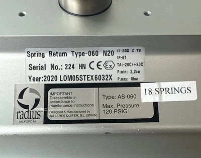 NEW Radius LOM05STEX6032X