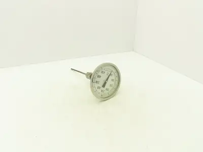 Ashcroft 50/450C Temp Thermometer Gauge 50-450°C 5"Dial 9"Stem Bi-Metal 1/2"NPT