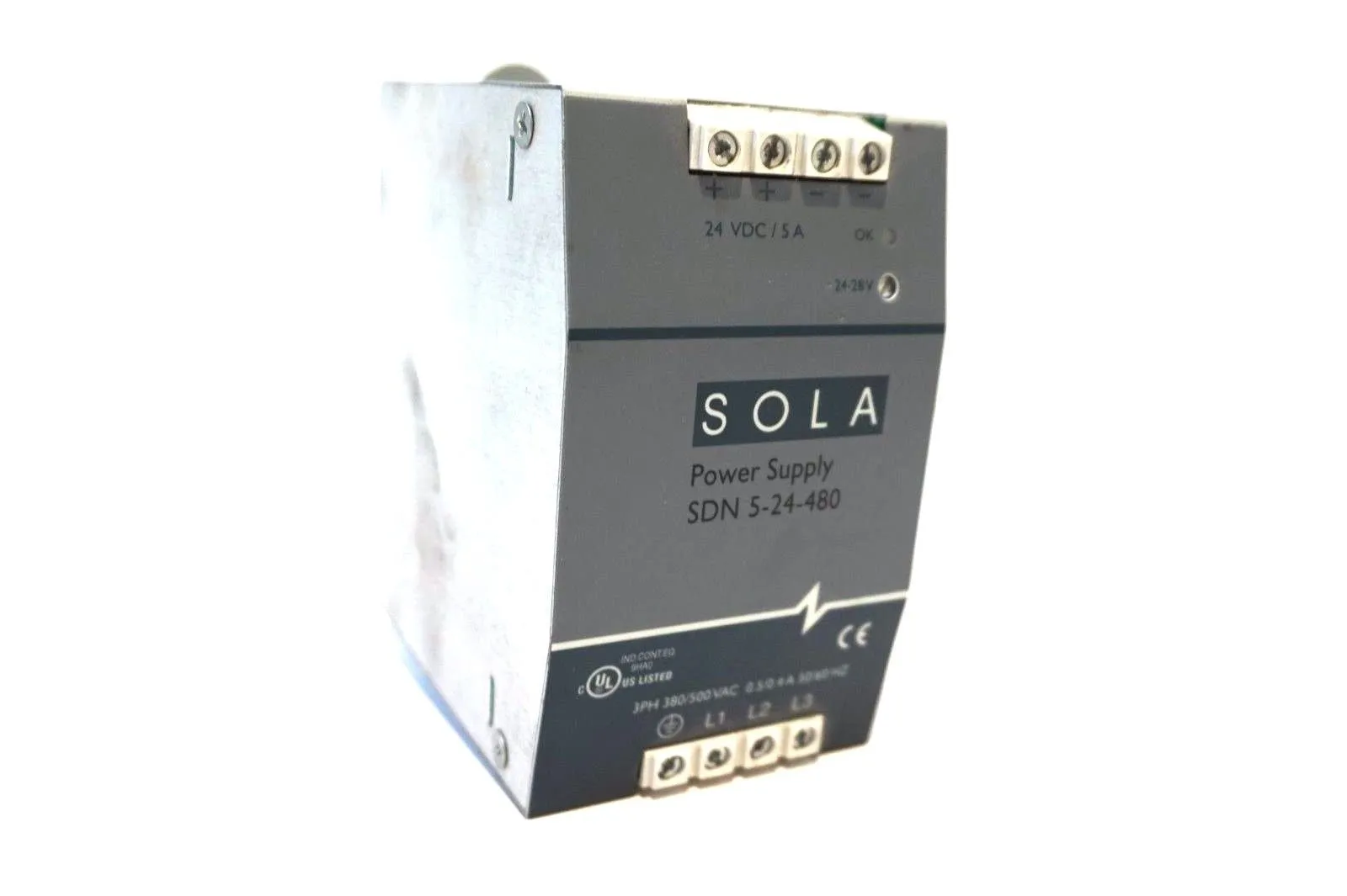 USED SOLA HEVI-DUTY SDN-5-24-480 POWER SUPPLY SDN524480