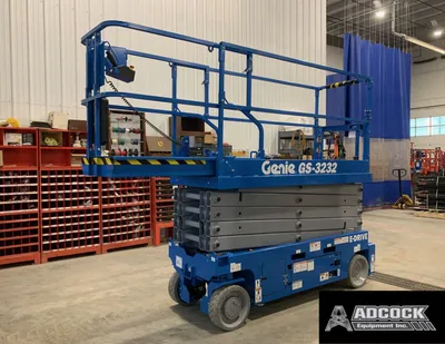New | in-Stock 2026 GENIE GS-3232 E-DRIVE ELECTRIC SCISSOR LIFT Scissor Lifters Alberta CA | Adcock Equipment #1417629