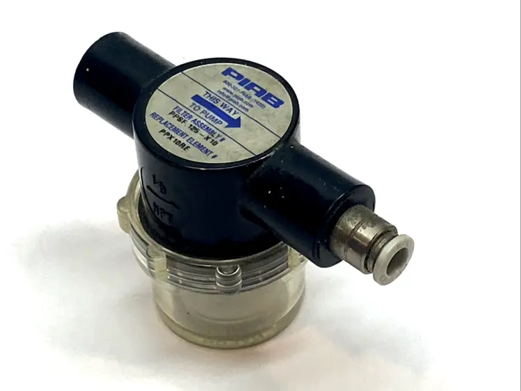 Used PIAB VACUUM FILTER 1/8" NPT 10ΜM INLINE PLASTIC HOUSING Valves/Fittings | Maverick Industrial Sales #1102640