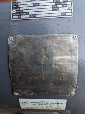 Rebuilt 300 HP 1185 RPM Louis-Allis Electric Motor Frame 509U 4000V