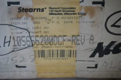 NEW STEARNS 105656200DCF BRAKE ASSY STD