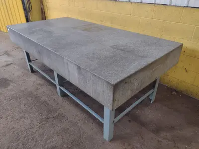 8' X 4' X 10" CHALLENGE PRECISION LAYOUT INSPECTION GRANITE TABLE: STOCK #23807