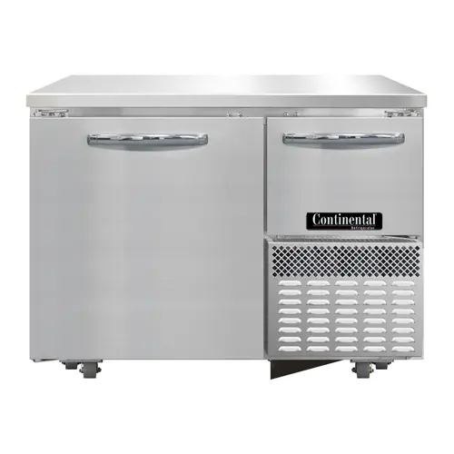 Continental RA43N-U 43" Undercounter Refrigerator W/ (1) Section & (2) Doors, 115v