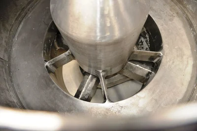 Comi-Condor ALFA/S perforate basket centrifuge, 316SS.