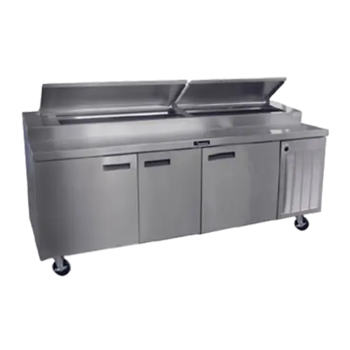 Delfield 18691PTBMP 91" Pizza Prep Table W/ Refrigerated Base, 115v