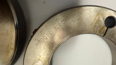 3.250-16 UN-2A GO & NO GO PONAM Thread Ring Gage P.D. 3.2077 & 3.2021 Gages Set