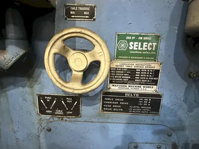 36" X 50 HP MATTISON ROTARY SURFACE GRINDER: STOCK #23504