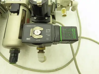 SMC VP344-5Y0S1-02A Pneumatic Air Filter Regulator Lubricator Valve Assembly 24V