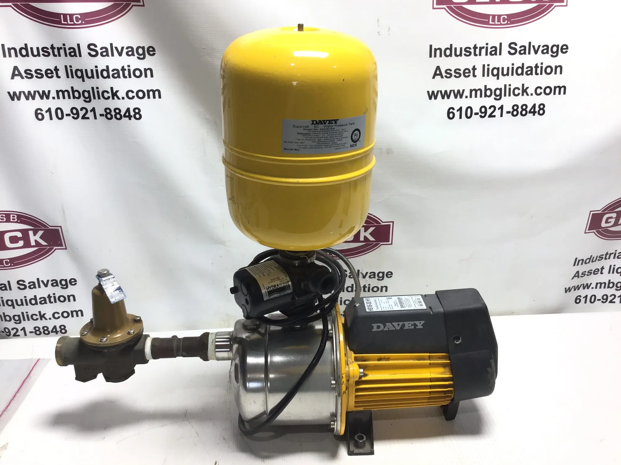 Davey 24008USA/HS18-30HT1-2 Water Pressure Systems 3420RPM 120V 60Hz 1Phase