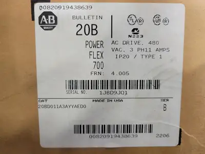NEW ALLEN BRADLEY 20BD011A3AYYAED0