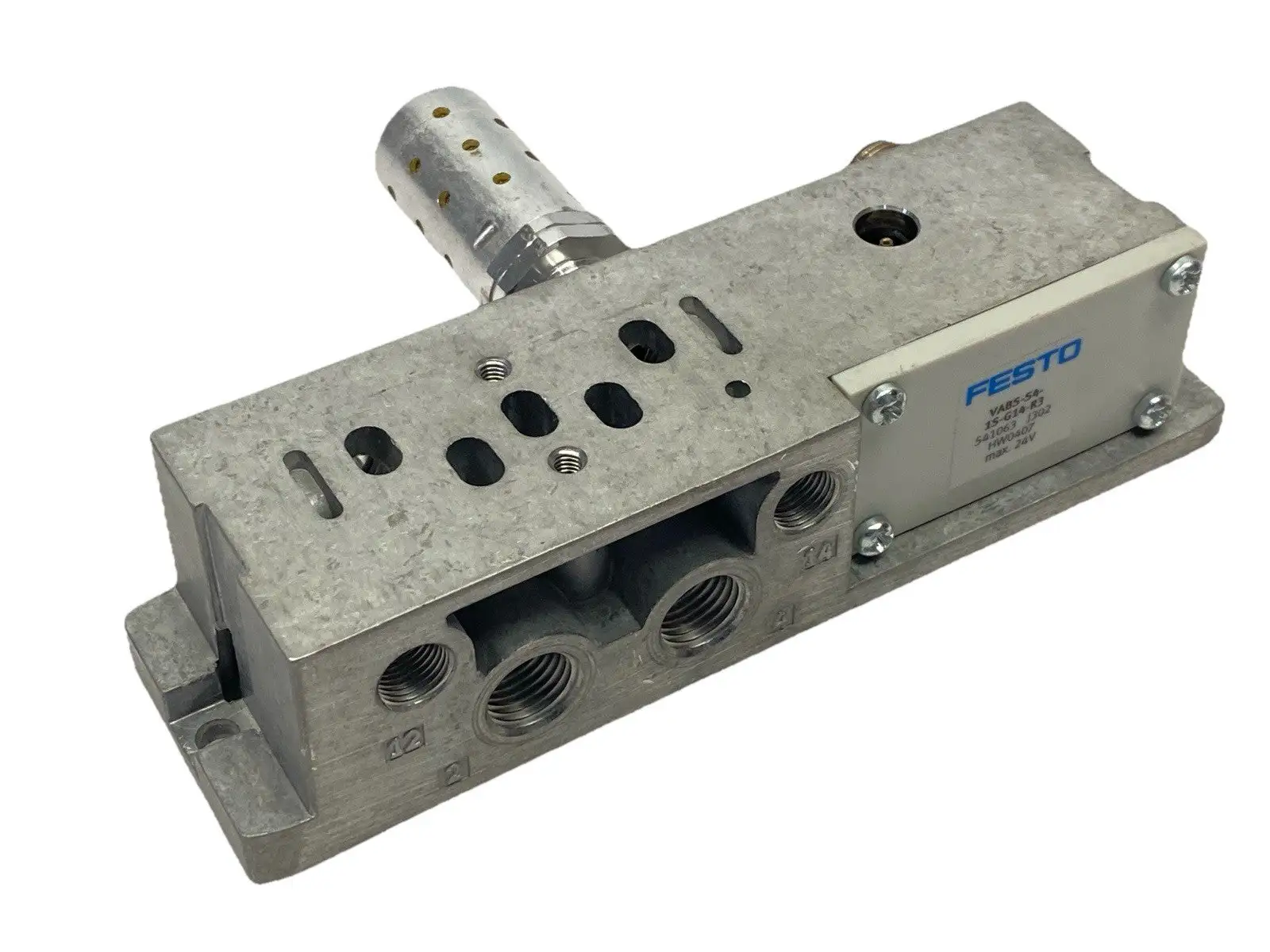 USED FESTO SUB VALVE MANIFOLD BASE MALE M12 541063