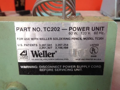 USED WELLER TC202