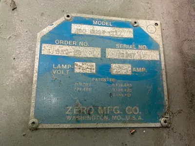 Used ZERO MFG BNP 220 Blast Room (Manual Booth) Ohio US | HGR 24 #1323846