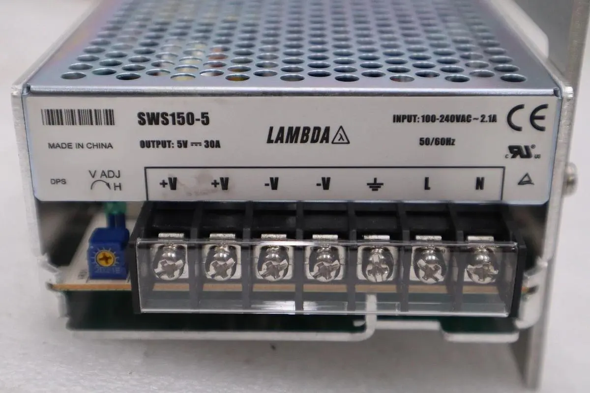 NEW LAMBDA SWS150-5 POWER SUPPLY 100-240VAC 2.1A INPUT 5VDC 30AMP STOCK H952
