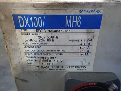 USED 2010 YASKAWA MOTOMAN MH6
