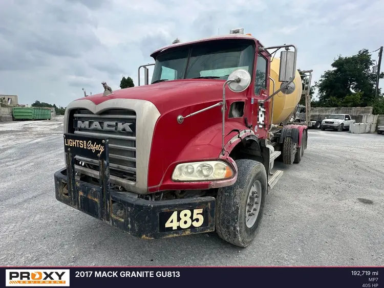Used 2017 MACK GRANITE GU813 Concrete Mixer Trucks Delaware US | Proxy Equipment #1388928