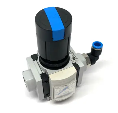 Used Festo Modular Pressure Regulator 527690 w/ 3/8" Adapters Air Pressure Regulators Michigan US | Maverick Industrial Sales #1395024