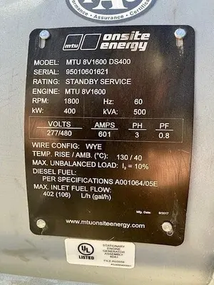 USED 2017 MARATHON 400KW