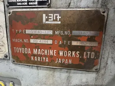 Used TOYODA GUP40-120 Cylindrical Grinders Including Plain & Angle Head Ohio US | G-2000, Inc. #1283652