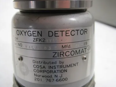 COSA INSTRUMENT ZIRCOMAT ZFK2 YY13-2 OXYGEN DETECTOR UNIT ZFK2YY132