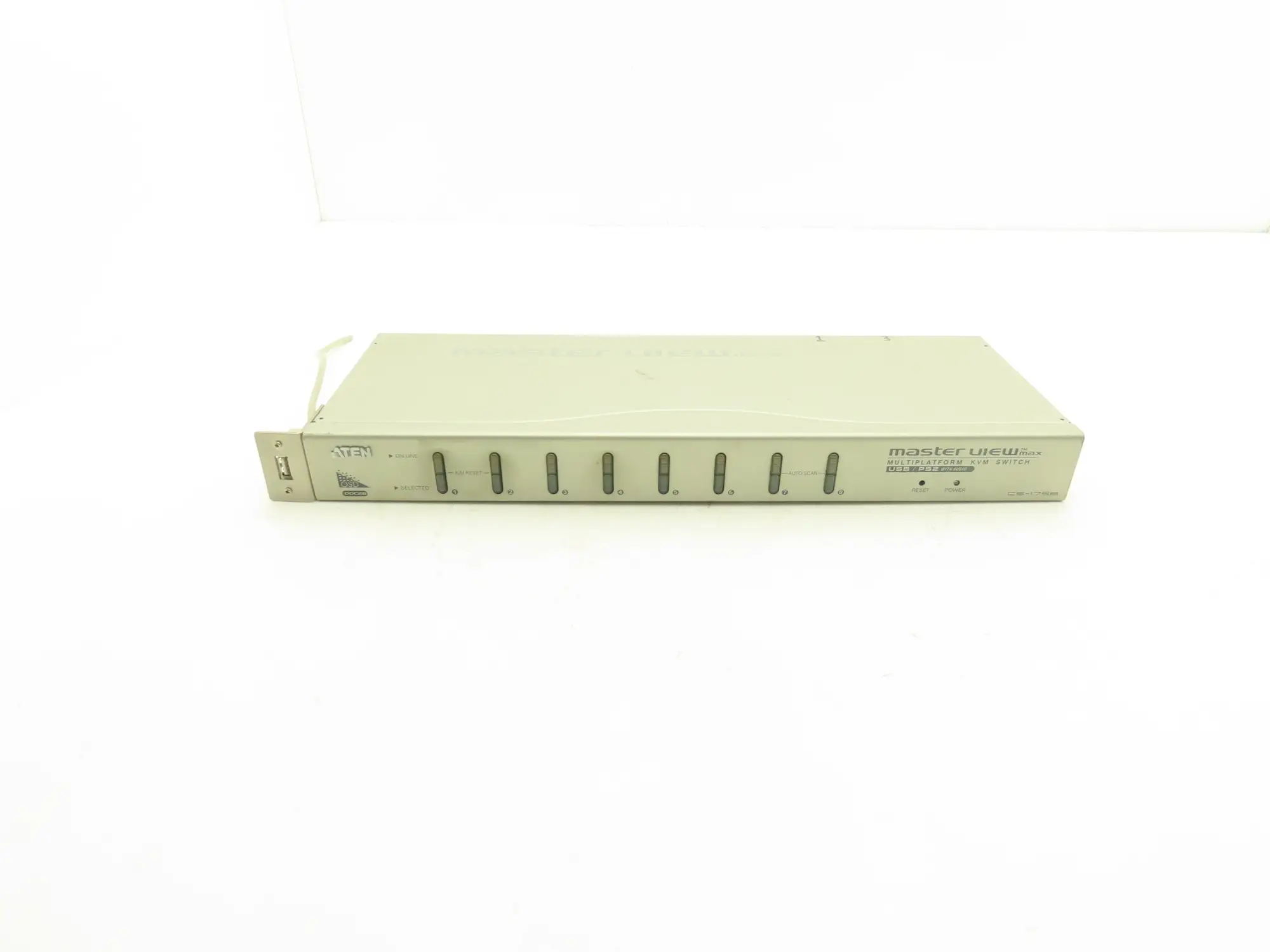 Aten CS-1758 MasterView Max KVM Switch 8-Way USB PS/2 VGA Audio In/Out 3.5mm