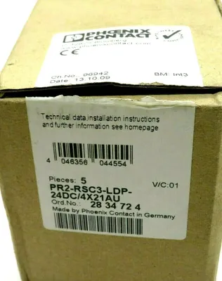 NEW LOT 3 PHOENIX CONTACT PR2-RSC3-LDP-24DC/4X21AU MODULE PR2RSC3LDP24DC4X21AU