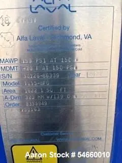 Used ALFA LAVAL TL15-BFG Plate Exchangers Illinois US | Aaron Equipment #1454417