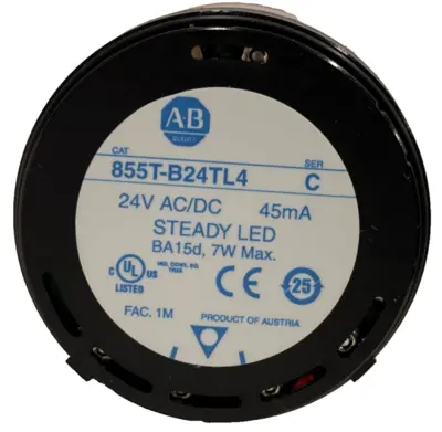 ALLEN BRADLEY 855T-B24TL4 STACK LIGHT SER. C 855TB24TL4 NEW, SURPLUS