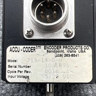 Used Accu-Coder 715-1*-0-N Encoders California US | Davliegogo LLC #1707320